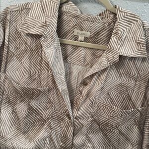 Anthropologie short sleeve silky surf dress